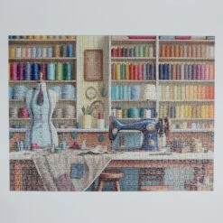 Thrifty Threads 1000 Piece Jigsaw Puzzle -All Jigsaw Puzzles AJP13510 thrifty threads 1000 piece jigsaw puzzle