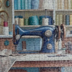 Thrifty Threads 1000 Piece Jigsaw Puzzle -All Jigsaw Puzzles AJP13510 thrifty threads 1000 piece jigsaw puzzle detail