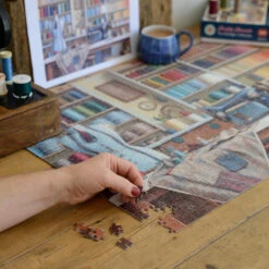 Thrifty Threads 1000 Piece Jigsaw Puzzle -All Jigsaw Puzzles AJP13510 thrifty threads 1000 piece jigsaw puzzle lifestyle 2