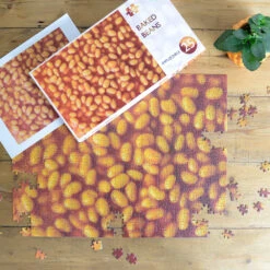 Baked Beans- Impuzzible No.25 - 1000 Or 500 Piece Jigsaw Puzzle -All Jigsaw Puzzles AJP13529 Impuzzible Baked Beans 500 lifestyle 2