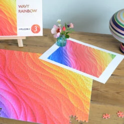 Wavy Rainbow - Impuzzible No.3 - 1000 Or 500 Piece Jigsaw Puzzle -All Jigsaw Puzzles AJP13532 Impuzzible Wavy Rainbow 500 LIFESTYLE 2