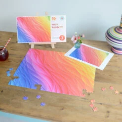 Wavy Rainbow - Impuzzible No.3 - 1000 Or 500 Piece Jigsaw Puzzle -All Jigsaw Puzzles AJP13532 Impuzzible Wavy Rainbow 500 LIFESTYLE 3