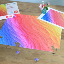 Wavy Rainbow - Impuzzible No.3 - 1000 Or 500 Piece Jigsaw Puzzle -All Jigsaw Puzzles AJP13532 Impuzzible Wavy Rainbow 500 LIFESTYLE 4