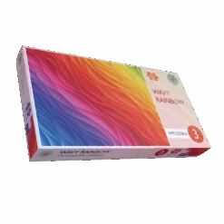 Wavy Rainbow - Impuzzible No.3 - 1000 Or 500 Piece Jigsaw Puzzle -All Jigsaw Puzzles AJP13532 Impuzzible Wavy Rainbow 500 PBP Lid WR