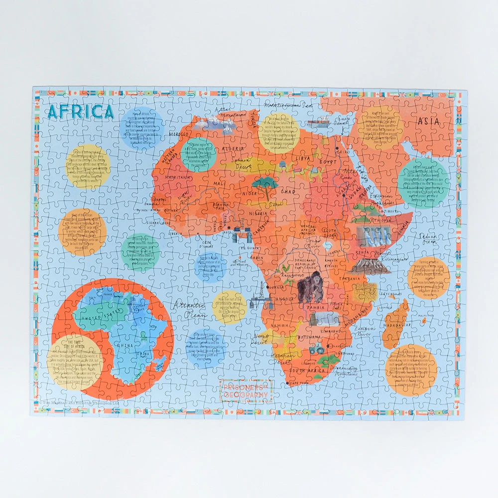 Prisoners Of Geography Africa Map 500 Piece Jigsaw Puzzle 6 Prisoners Of Geography Africa Map 500 Piece Jigsaw Puzzle - Image 4