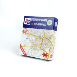 A To Z Map Of Stratford-upon-Avon 1000 Piece Jigsaw -All Jigsaw Puzzles AJP13543 a to z stratford upon avon map 1000 piece jigsaw puzzle box