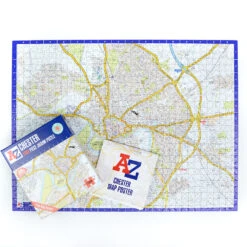 A To Z Map Of Chester 1000 Piece Jigsaw -All Jigsaw Puzzles AJP13544 a to z map of chester 1000 piece jigsaw puzzle box guide