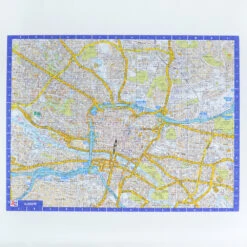 A To Z Map Of Glasgow 1000 Piece Jigsaw -All Jigsaw Puzzles AJP13556 a to z map of glasgow 1000 piece jigsaw puzzle