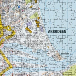A To Z Map Of Aberdeen 1000 Piece Jigsaw -All Jigsaw Puzzles AJP13578 A to Z map of aberdeen 1000 piece jigsaw puzzle detail