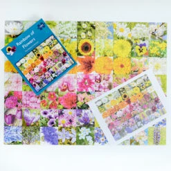 Rainbow Of Flowers 1000 Piece Jigsaw Puzzle -All Jigsaw Puzzles AJP13584 rainbow of flowers 1000 piece jigsaw puzzle 3