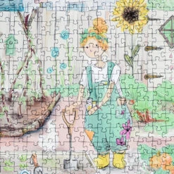 Escape To The Garden 1000 Piece Jigsaw Puzzle -All Jigsaw Puzzles AJP13597 Escape to the garden 1000 piece jigsaw puzzle detail