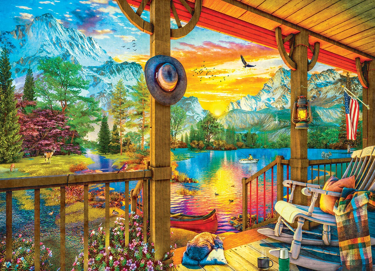 Eurographics Early Morning Fishing 500 Piece Jigsaw Puzzle 3 Eurographics Early Morning Fishing 500 Piece Jigsaw Puzzle