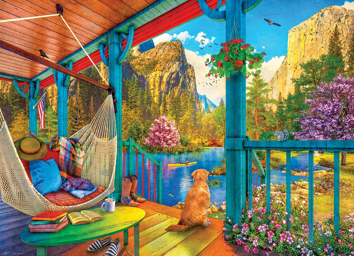 Eurographics Hammock With A View 500 Piece Jigsaw Puzzle 4 Eurographics Hammock With A View 500 Piece Jigsaw Puzzle - Image 2
