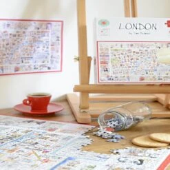 Map Of London - Tim Bulmer 1000 Piece Jigsaw Puzzle -All Jigsaw Puzzles DSC4849copy