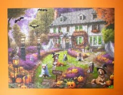 Dogs At A Haunted House 1000 Or 500 Piece Jigsaw Puzzle -All Jigsaw Puzzles DSC 0748