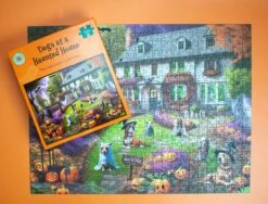 Dogs At A Haunted House 1000 Or 500 Piece Jigsaw Puzzle -All Jigsaw Puzzles DSC 0750