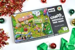 Chaos At Christmas Tree Farm - No. 10 1000 Or 500 Piece Jigsaw Puzzle -All Jigsaw Puzzles DSC 1557 wr