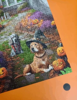 Dogs At A Haunted House 1000 Or 500 Piece Jigsaw Puzzle -All Jigsaw Puzzles Dogsatahauntedhouse1000LS3