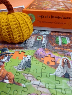 Dogs At A Haunted House 1000 Or 500 Piece Jigsaw Puzzle -All Jigsaw Puzzles DogsathauntedHouse500LS2