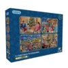 Gibsons A Christmas To Remember 4 X 500 Piece Jigsaw Puzzle