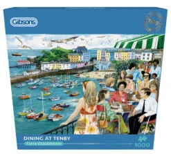 Gibsons Dining At Tenby 1000 Piece Jigsaw Puzzle -All Jigsaw Puzzles G6438 Dining at Tenby 1000 piece jigsaw puzzle Box Front