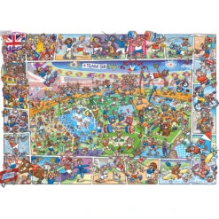 Gibsons Team GB: Jokesaws Medals In The Making 1000 Piece Jigsaw Puzzle