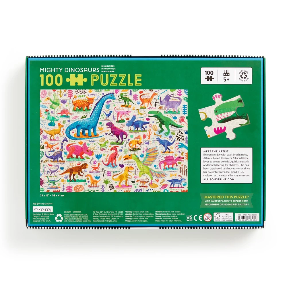 Mighty Dinosaurs 100 PiecePuzzle 6 Mighty Dinosaurs 100 PiecePuzzle - Image 4