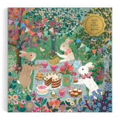 Spring Tea Party 500 Piece Foil Puzzle -All Jigsaw Puzzles GAL84514 Spring Tea Party 500 Piece Jigsaw Puzzle Box 1