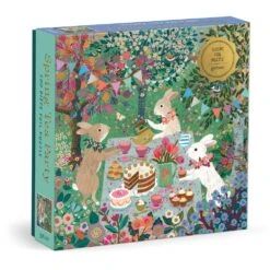 Spring Tea Party 500 Piece Foil Puzzle -All Jigsaw Puzzles GAL84514 Spring Tea Party 500 Piece Jigsaw Puzzle Box