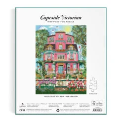 Joy Laforme Capeside Victorian 1000 Piece Foil -All Jigsaw Puzzles GAL84675 Capeside Victorian 1000 Piece Jigsaw Puzzle Box 1