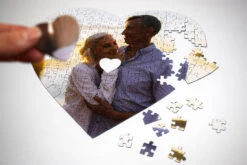 Personalised Heart Shaped Photo 201 Piece Jigsaw Puzzle -All Jigsaw Puzzles Heart Couple 4copy