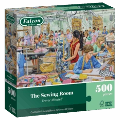 The Sewing Room 500 Piece Jigsaw Puzzle -All Jigsaw Puzzles J500132 falcon de luxe the sewing room 500 piece jigsaw puzzle box 2