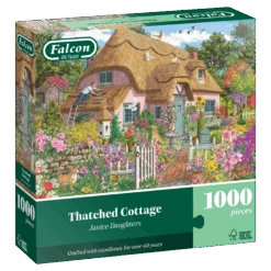 Thatched Cottage 1000 Piece Jigsaw Puzzle -All Jigsaw Puzzles J500137 falcon de luxe thatched cottage 1000 piece jigsaw puzzle box 2
