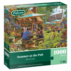Summer At The Pub 1000 Piece Jigsaw Puzzle -All Jigsaw Puzzles J500141 falcon de luxe summer at the pub 1000 piece jigsaw puzzle box 2