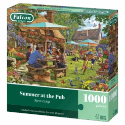 Summer At The Pub 1000 Piece Jigsaw Puzzle -All Jigsaw Puzzles J500141 falcon de luxe summer at the pub 1000 piece jigsaw puzzle box 3