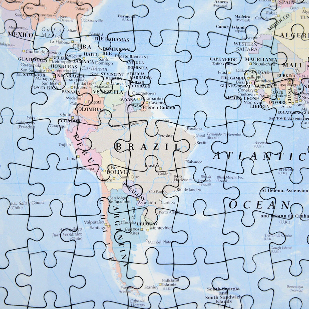 Personalised World Map 400 Piece Puzzle 11 Personalised World Map 400 Piece Puzzle - Image 9