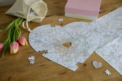 Hometown Heart-Shaped UK Map Jigsaw -All Jigsaw Puzzles JIGLRH Heart Shaped Map Jigsaw Puzzle 3