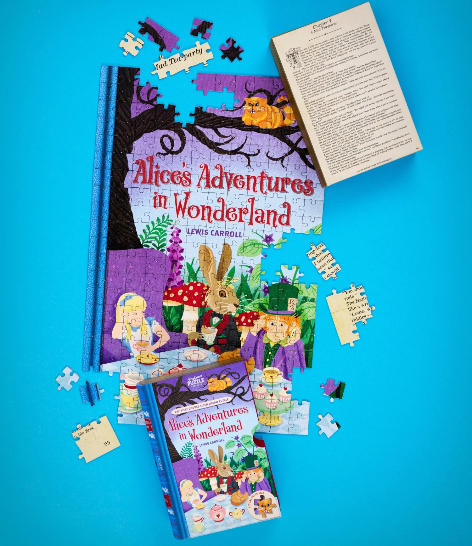 Alice In Wonderland Jigsaw Library 252 Piece Jigsaw Puzzle 5 Alice In Wonderland Jigsaw Library 252 Piece Jigsaw Puzzle - Image 3
