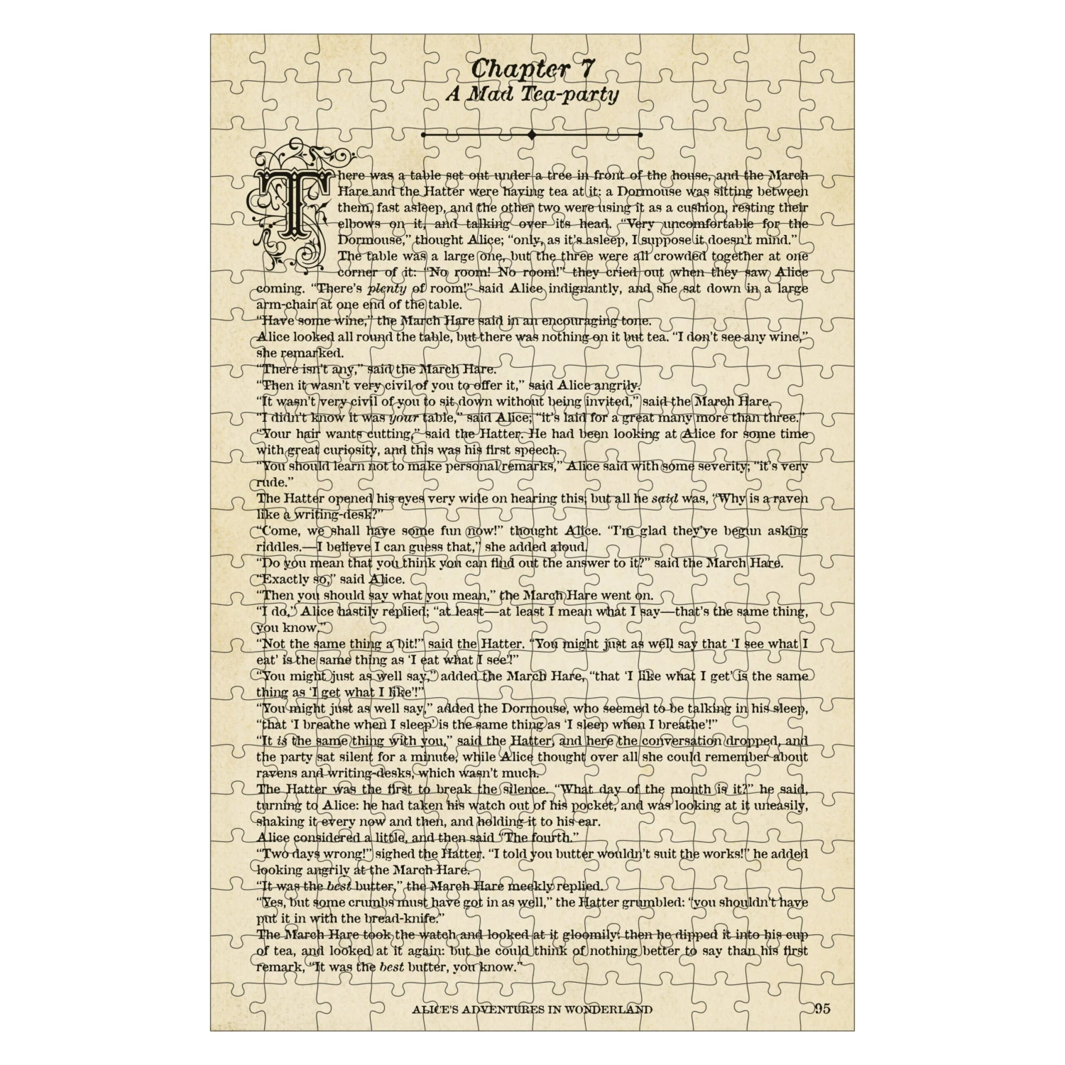 Alice In Wonderland Jigsaw Library 252 Piece Jigsaw Puzzle 6 Alice In Wonderland Jigsaw Library 252 Piece Jigsaw Puzzle - Image 4