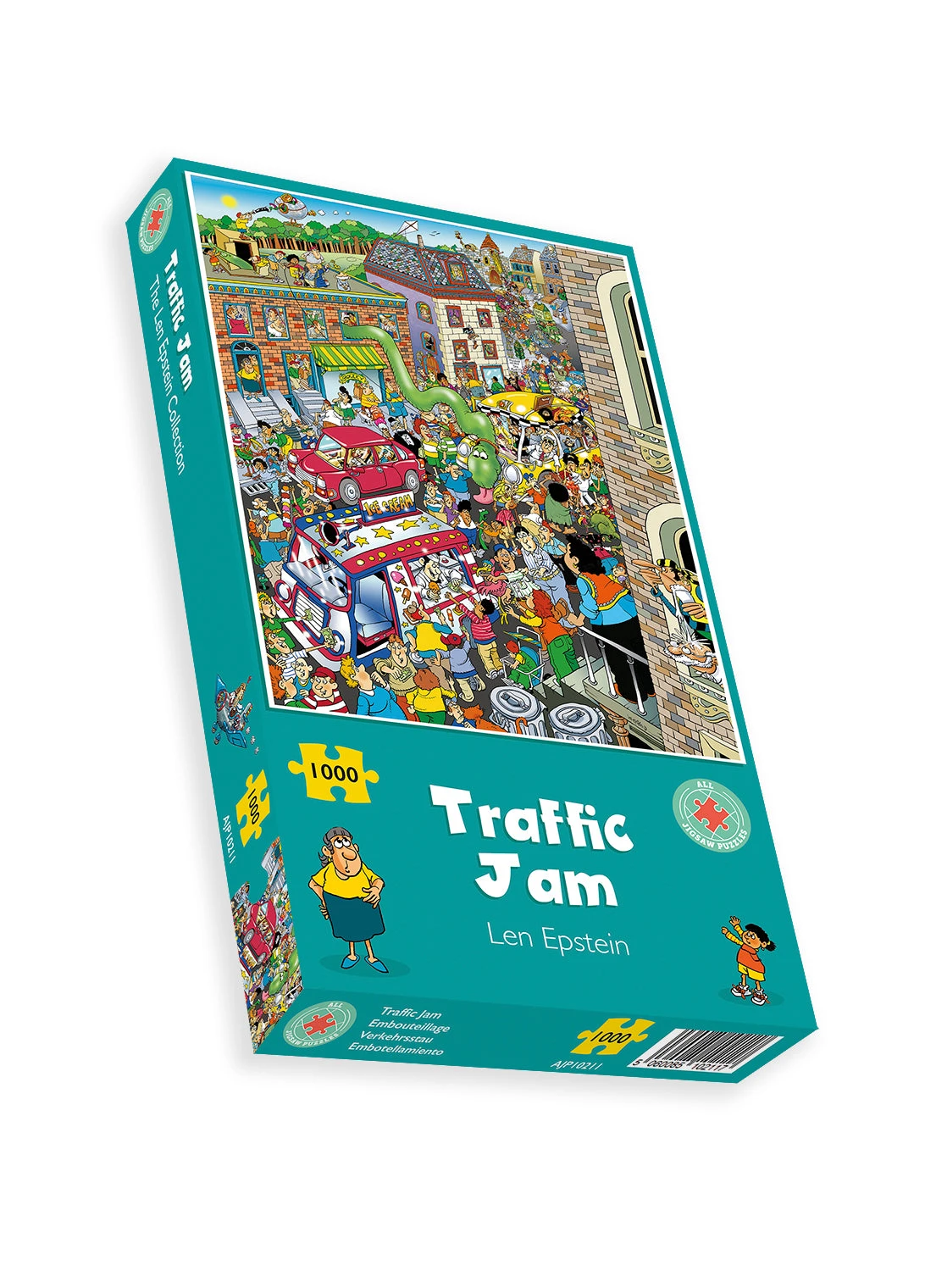 Traffic Jam - Len Epstein 1000 Piece Jigsaw Puzzle 4 Traffic Jam - Len Epstein 1000 Piece Jigsaw Puzzle - Image 2