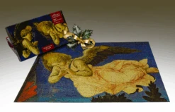 Angels - National Gallery Special Edition 2 X 1000 Piece Jigsaw Puzzle -All Jigsaw Puzzles NG 2023 12 07 ANGELANDBOX01GOLDBACK ONEHOLLYSPRIGDSC07129