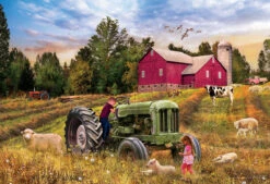 Eurographics Vintage Tractor Shaped Tin 550 Piece Jigsaw Puzzle