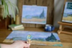 A Wheatfield, With Cypresses - National Gallery 300 Piece Wooden Jigsaw Puzzle -All Jigsaw Puzzles WDNG3861 national gallery wheat fields 300 piece jigsaw puzzle 7