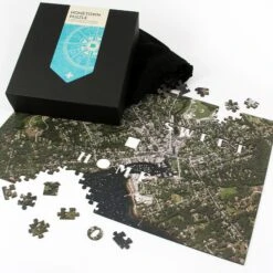 "My Hometown USA" Personalized Wooden Map Puzzle