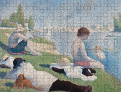 Bathers At Asnieres - National Gallery 1000 Piece Jigsaw Puzzle -All Jigsaw Puzzles WR AJP NG3908 Bathers At Asnieres 1000 Seurat Jigsaw