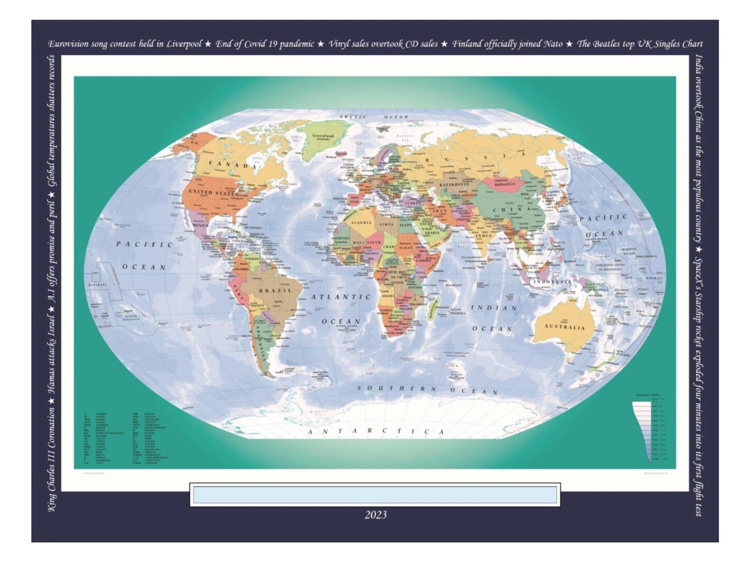 Personalised World Map 400 Piece Puzzle 7 Personalised World Map 400 Piece Puzzle - Image 5