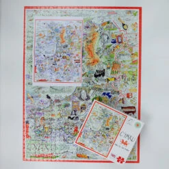 Tim Bulmer Map Of Wales - 1000 Piece Jigsaw Puzzle -All Jigsaw Puzzles Wales tim bumer jig 3 AJP13034
