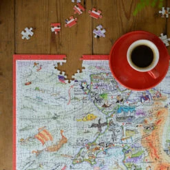 Tim Bulmer Map Of Wales - 1000 Piece Jigsaw Puzzle -All Jigsaw Puzzles Wales tim bumer jig 7 AJP13034