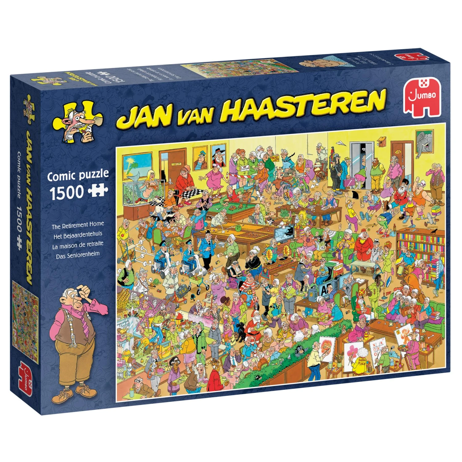 Jumbo Jan Van Haasteren's The Retirement Home 1500 Piece Jigsaw Puzzle 5 Jumbo Jan Van Haasteren's The Retirement Home 1500 Piece Jigsaw Puzzle - Image 3