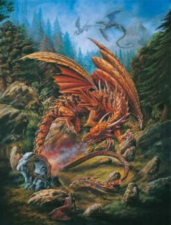 Dragons Of The Runering 1000 Piece Jigsaw Puzzle
